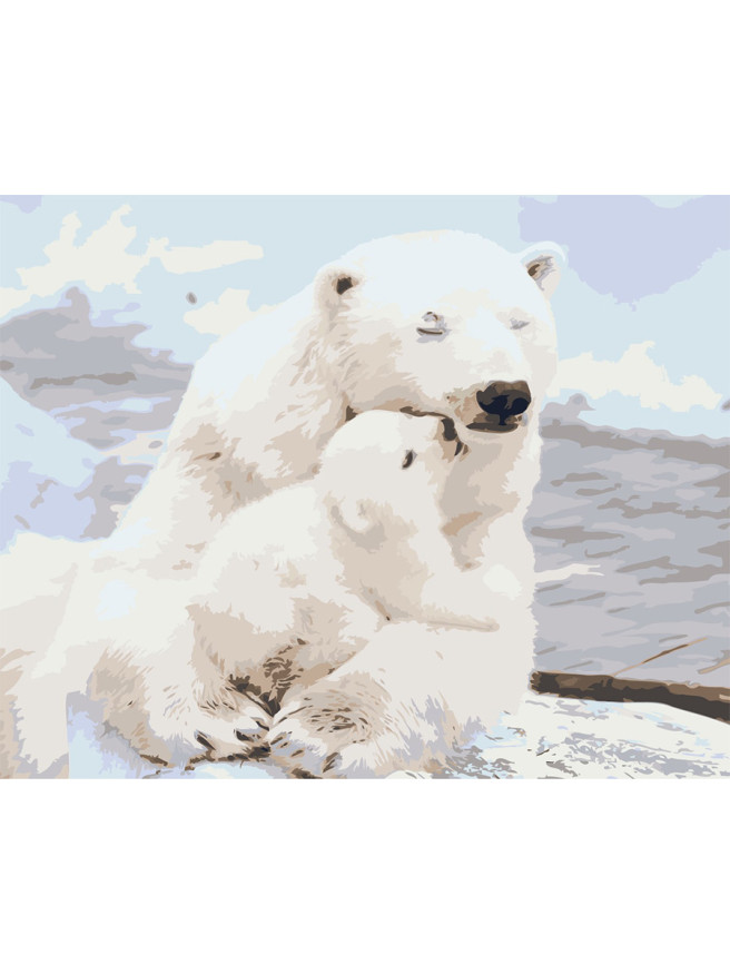 Raqamlar bo&amp;#039;yicha rasm &amp;quot;Ayiqlar oilasi&amp;quot;