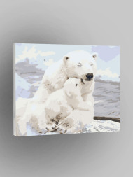 Raqamlar bo'yicha rasm "Ayiqlar oilasi"