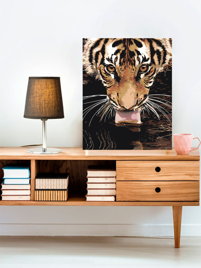 Raqamlar bo&amp;#039;yicha rasm &amp;quot;Yo&amp;#039;lbars sug&amp;#039;orish teshigida&amp;quot;