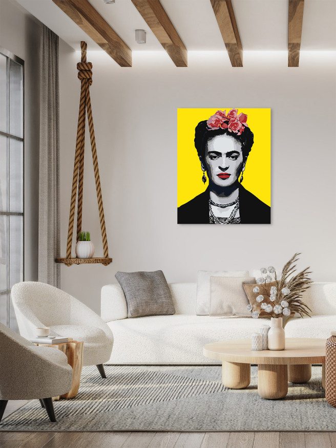 Raqamlar bo&amp;#039;yicha rasm &amp;quot;Gullar bilan qiz&amp;quot;