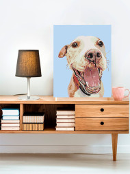 Raqamlar bo'yicha rasm "Baxtli it"