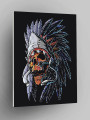 Картина по номерам &amp;quot;Череп с перьями&amp;quot;