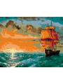 Картина по номерам &amp;quot;Корабль в море&amp;quot;