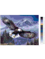 Raqamlar bo&#039;yicha rasm &quot;Burgut&quot;