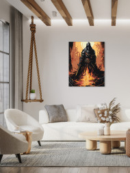 Картина по номерам &amp;quot;Воин на костре&amp;quot;