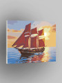 Картина по номерам &amp;quot;Корабль с красными парусами&amp;quot;