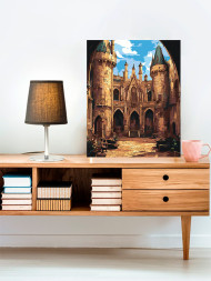 Raqamlar bo&#039;yicha rasm &quot;Qal&#039;adagi hovli&quot;