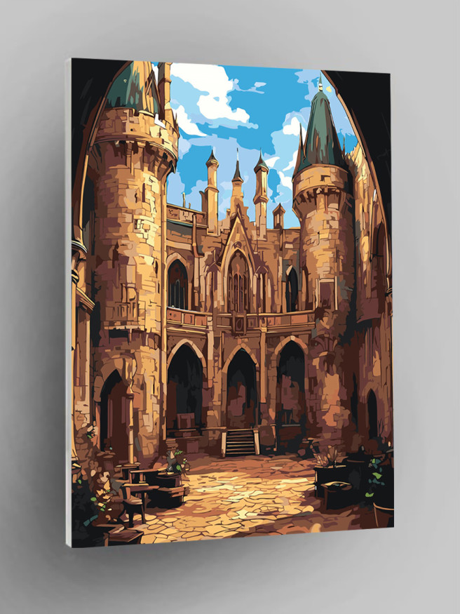 Raqamlar bo&amp;#039;yicha rasm &amp;quot;Qal&amp;#039;adagi hovli&amp;quot;