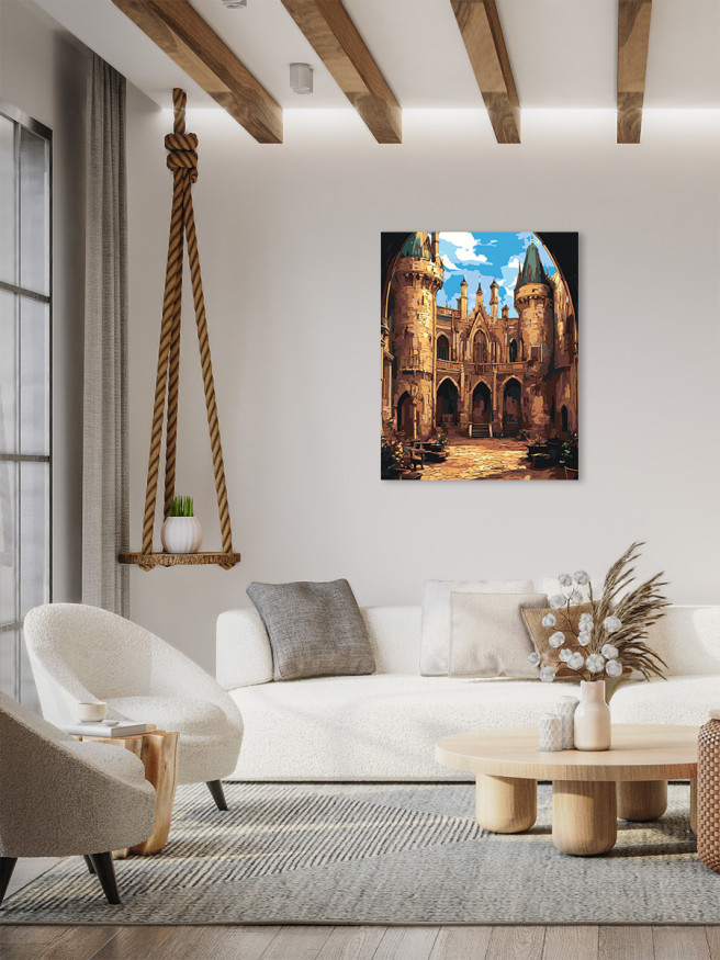 Raqamlar bo&amp;#039;yicha rasm &amp;quot;Qal&amp;#039;adagi hovli&amp;quot;