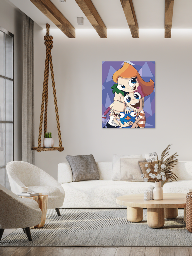 Raqamlar bo‘yicha rasm &amp;quot;Fenis va Ferb&amp;quot;