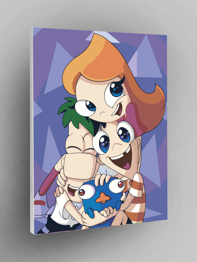 Raqamlar bo‘yicha rasm &amp;quot;Fenis va Ferb&amp;quot;