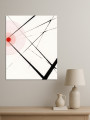 Постер на холсте &amp;quot;Красный круг и пересечения&amp;quot;