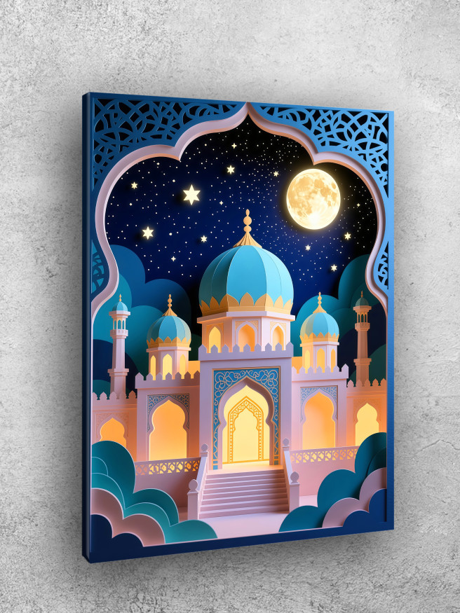 Holstga bosilgan poster &amp;quot;Tungi sharqona saroy&amp;quot;