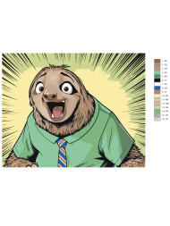 Raqamlar bo‘yicha rasm “Zootopiya: dangasa Flash”