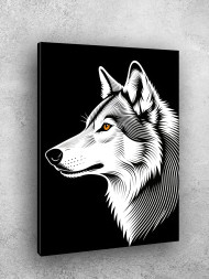 Постер на холсте &amp;quot;Волк с янтарным глазом&amp;quot; 