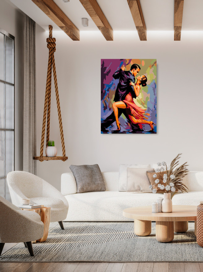 Raqamlar bo&amp;#039;yicha rasm &amp;quot;Sevgi raqsi&amp;quot;