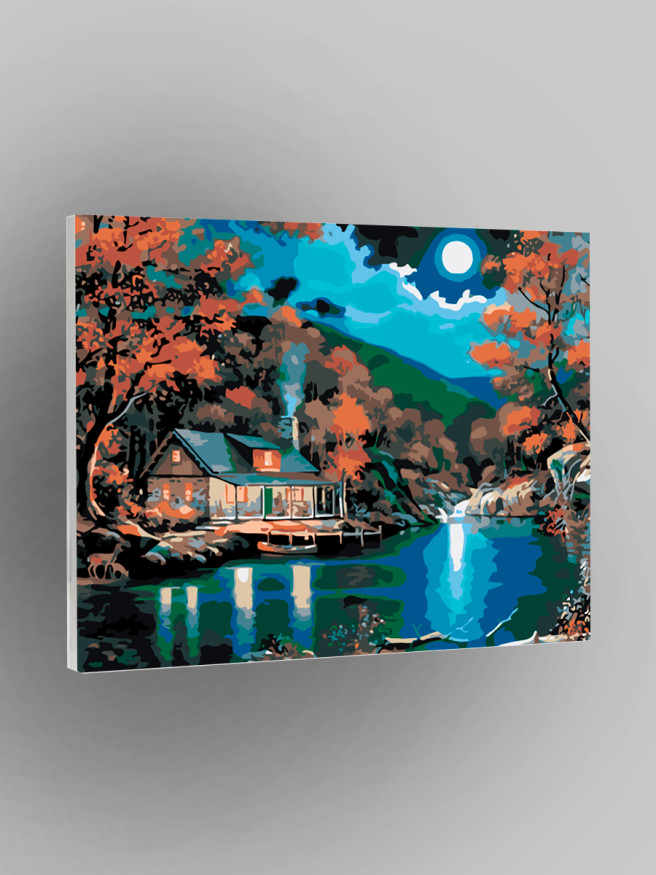 Raqamlar bo&amp;#039;yicha rasm &amp;quot;Daryo bo&amp;#039;yidagi uy&amp;quot;