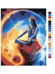 Raqamlar bo&#039;yicha rasm &quot;Ruhiy meditatsiya&quot;