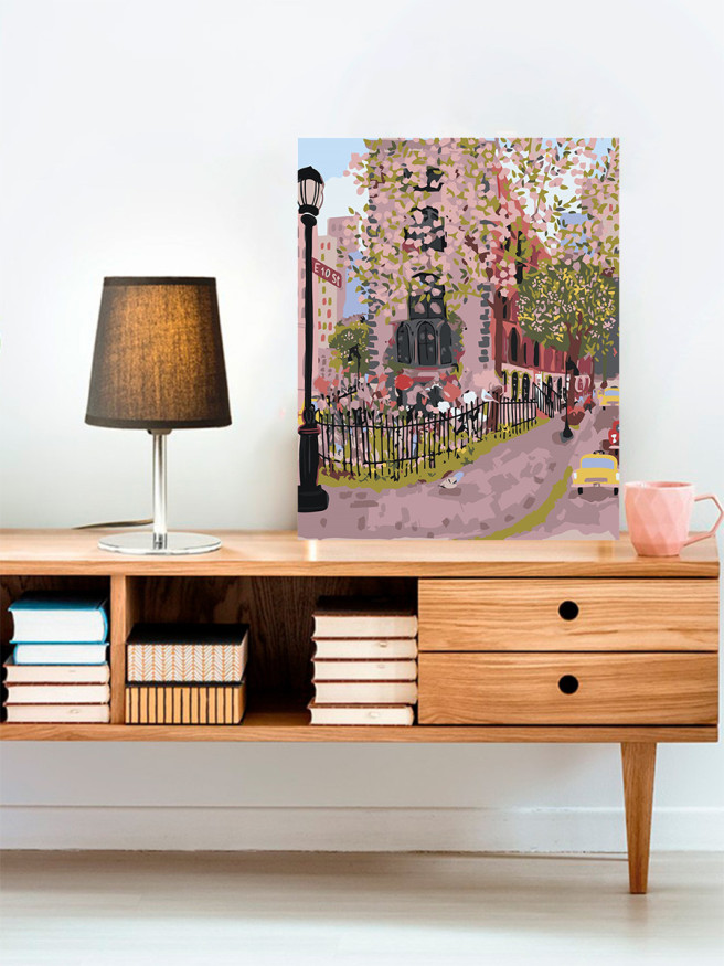 Raqamlar bo&amp;#039;yicha rasm &amp;quot;Shahar ko&amp;#039;chasi&amp;quot;