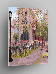 Raqamlar bo&#039;yicha rasm &quot;Shahar ko&#039;chasi&quot;