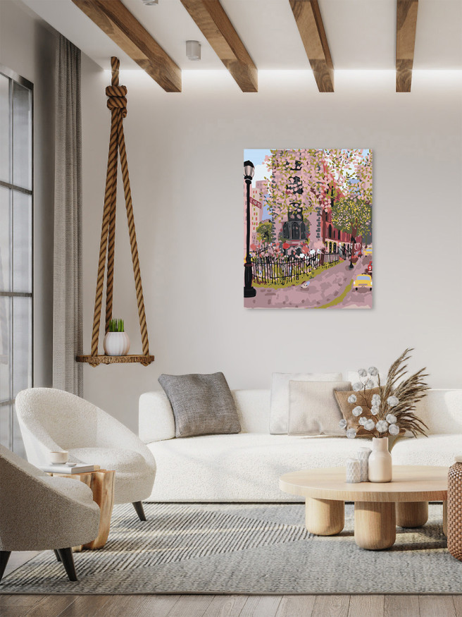 Raqamlar bo&amp;#039;yicha rasm &amp;quot;Shahar ko&amp;#039;chasi&amp;quot;