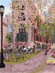 Raqamlar bo&#039;yicha rasm &quot;Shahar ko&#039;chasi&quot;