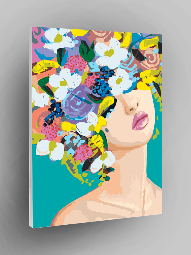 Картина по номерам &amp;quot;Венок из цветов&amp;quot;