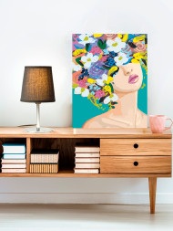 Картина по номерам "Венок из цветов"