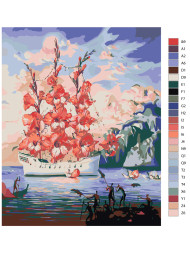 Raqamlar bo&#039;yicha rasm &quot;Gulli ke&#039;ma&quot;