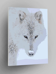 Картина по номерам "Белый волк"