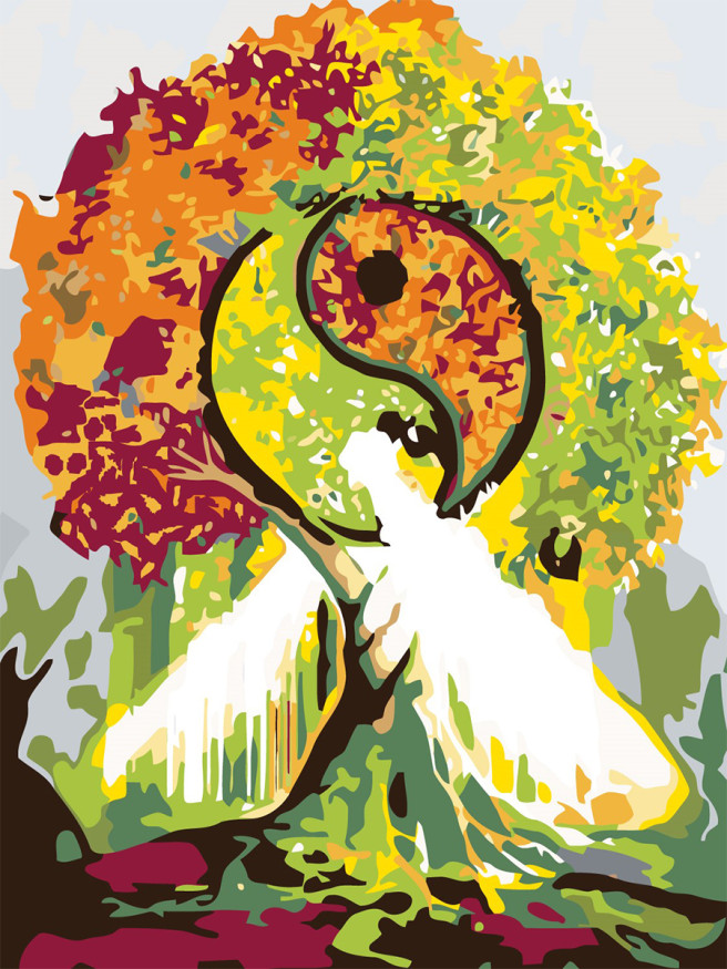 Raqamlar bo&amp;#039;yicha rasm &amp;quot;Rangli daraxt&amp;quot;