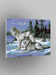 Raqamlar bo&#039;yicha rasm &quot;Bo&#039;rilar oilasi&quot;