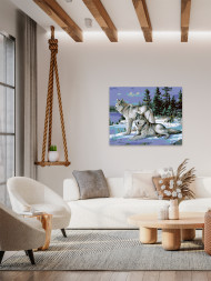 Raqamlar bo&#039;yicha rasm &quot;Bo&#039;rilar oilasi&quot;