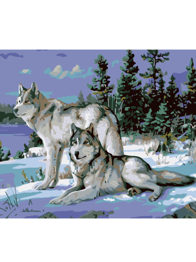 Raqamlar bo&amp;#039;yicha rasm &amp;quot;Bo&amp;#039;rilar oilasi&amp;quot;