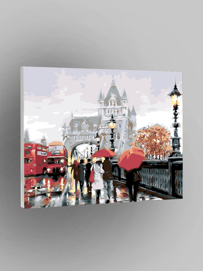 Картина по номерам &amp;quot;Дождь в Лондоне&amp;quot;