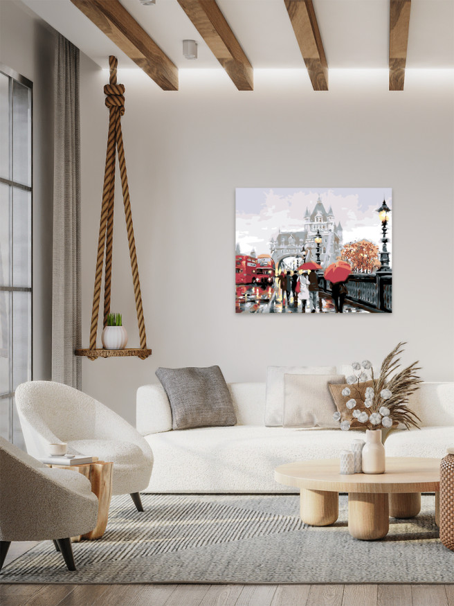 Картина по номерам &amp;quot;Дождь в Лондоне&amp;quot;