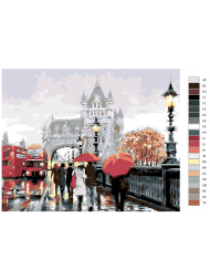 Картина по номерам &amp;quot;Дождь в Лондоне&amp;quot;