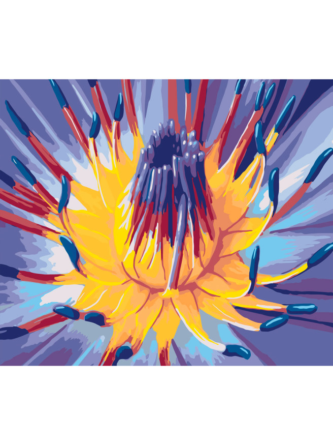 Картина по номерам &amp;quot;Раскрывающийся бутон&amp;quot;