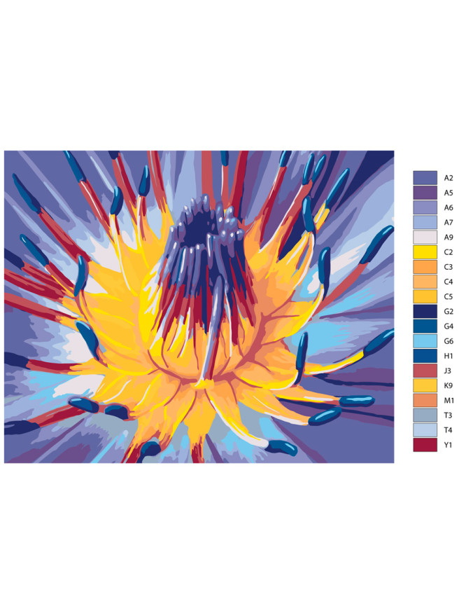 Картина по номерам &amp;quot;Раскрывающийся бутон&amp;quot;