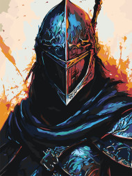 Картина по номерам &amp;quot;Воин в доспехах&amp;quot;