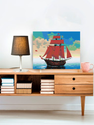 Картина по номерам &amp;quot;Корабль в море&amp;quot;