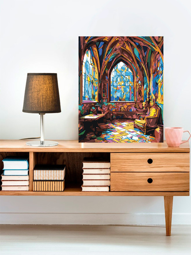 Картина по номерам &amp;quot;Разноцветная комната&amp;quot;