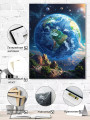 Постер на холсте &amp;quot;Планета Земля в космосе&amp;quot;
