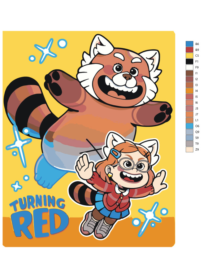 Raqamlar bo‘yicha rasm &amp;quot;Qizarib ketayapman&amp;quot;