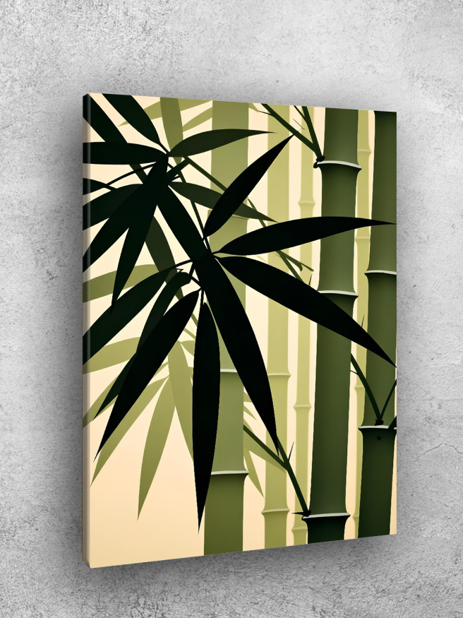 Holstga bosilgan poster &amp;quot;Quyoshda bambukzor&amp;quot;