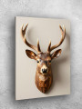 Постер на холсте &amp;quot;Деревянный олень с рогами&amp;quot; 