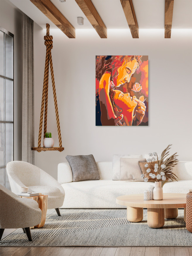 Raqamlar bo&amp;#039;yicha rasm &amp;quot;Atirgul bilan sevishganlar&amp;quot;