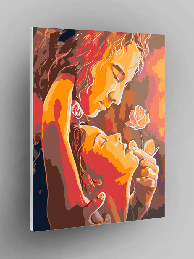 Raqamlar bo&amp;#039;yicha rasm &amp;quot;Atirgul bilan sevishganlar&amp;quot;