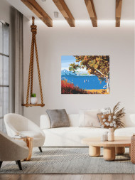 Raqamlar bo&#039;yicha rasm &quot;Go&#039;zal tabiat&quot;