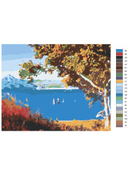 Raqamlar bo&#039;yicha rasm &quot;Go&#039;zal tabiat&quot;